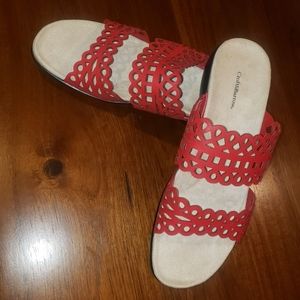 Red ladies sandal